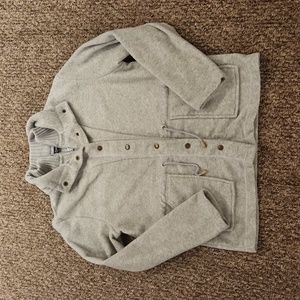 Women's Stephanie Rogers Fleece Layered Look Jacket Size L Color Gray